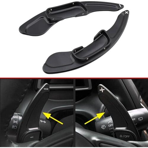 Aluminum Steering Wheel Gear Shift Paddle Extension For Mazda 3 6 MX-5 Accessories Black