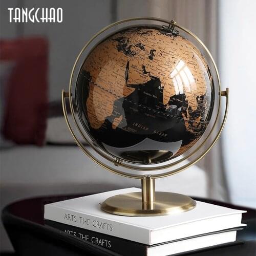 World Globe Retro Map Globe Home Decor Office Decor Accessories Desk Ornaments Geography Kids Education Globe Decor Decoration