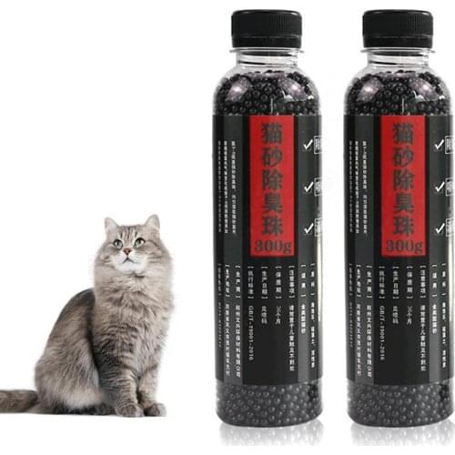 300g Litter Deodorant Beads Smell Removal Good Absorption Bead Shape Cat Excrement Fresh Deodorants for Kitty Diatomaceous Earth