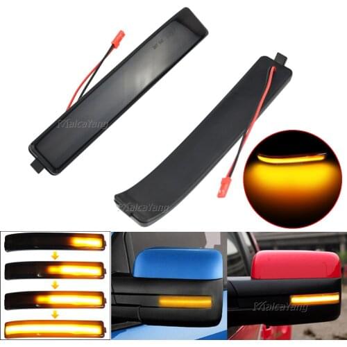 For Ford F150 F-Series F-150 SVT Raptor 2009-2014 LED Dynamic Turn Signal Blinker Sequential Side Wing Mirror Indicator Light