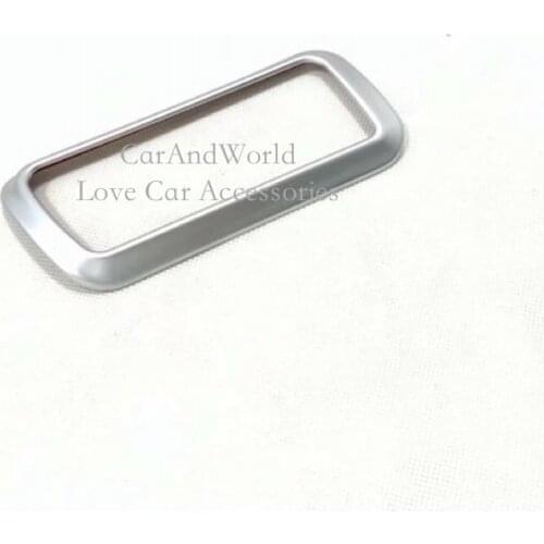 For Hyundai Tucson 2019 Interior Headlights Switch Adjust Cover Lamp Frame Trims ABS Chrome Decoration Car-styling Accessories