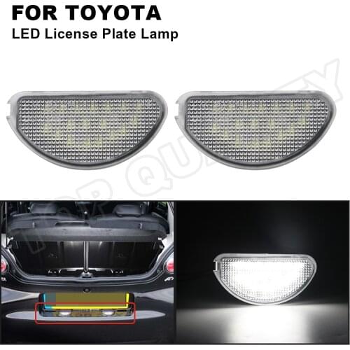 For Toyota Aygo MK1 2005 2006 2007 2008 2009 2010 2011 2012 2013 2014 18 SMD LED Car Auto Licence Number Plate Light Lamp White