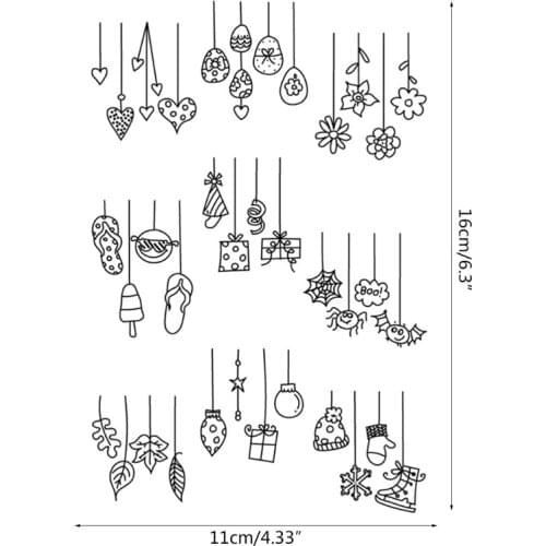 Flag Pulling Ornament Silicone Clear Seal Stamp DIY Scrapbooking Stamps Photo Album Decorative