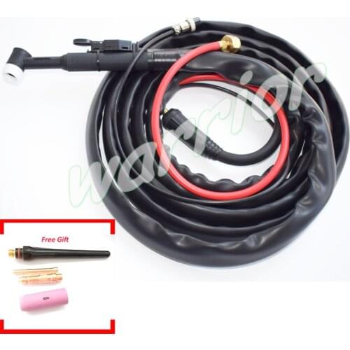 WP-17 Torch Complete TIG Welding Gas Electricity Seperated Leather Cover 4 meters 12FT