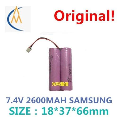 Samsung 18650 li-ion battery rechargeable battery 2600 mah 7.4 V flashlight with plug the bluetooth speaker amplifiers and durab