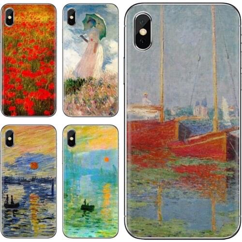 Best Silicone Phone Case Claude Monet Impressionism For LG G2 G3 G4 Mini G5 G6 G7 Q6 Q7 Q8 Q9 V10 V20 V30 X Power 2 3 Spirit
