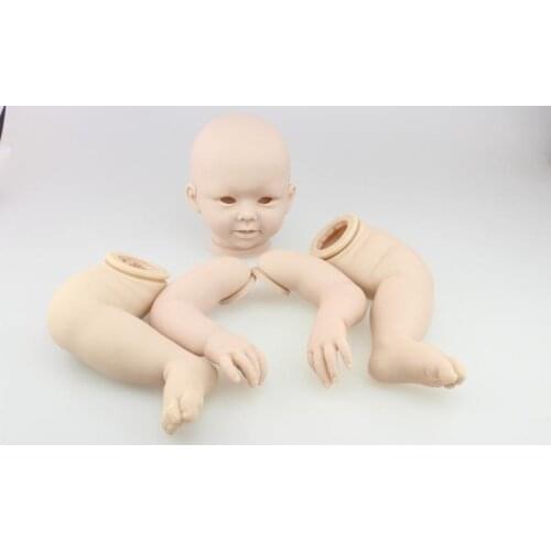 Soft Silicone Vinyl New Reborn Baby Doll Kit Unpainted Blank Kit Toys Accessories
