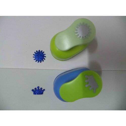 2pcs(2.5cm) sun and crown shape craft punch set Punch Craft Scrapbooking school Paper Puncher eva hole punch free shipping