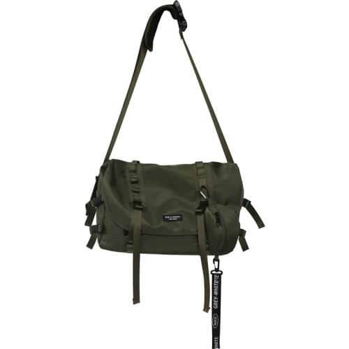 New Large Capacity Nylon mens bag Black Grey Green Big shoulder bag male Travel messenger bag men waterproof hand sac homme