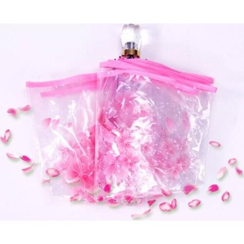 4 Color Transparent Umbrella Clear Cherry Blossom Sakura Printed Three-folding umbrella Student Portable Sun Rain Umbrellas New