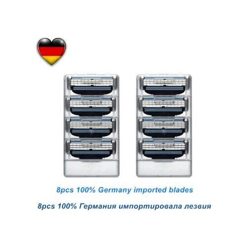 8pcs/pack Mens Safety Razor Blades Face care Shaving blades Manual shaving Cassette for Gillettee mache 3