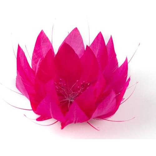 High Quality Goose Feathers Flower DIY Carnival Jewelry Making Accessory Wedding Corsage Decoration Natural Plumes For Crafts