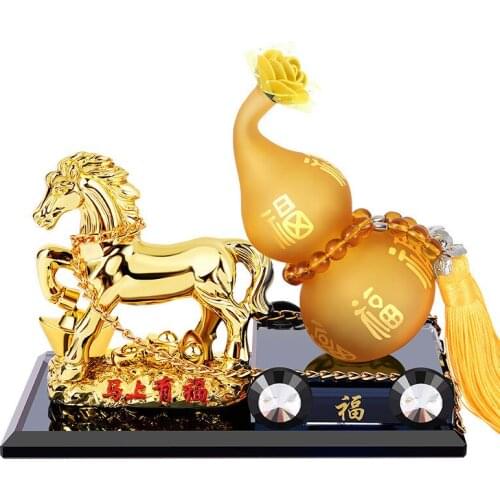 High quality Crystal Animals horse Perfume Seat Car interior decoration air freshener Mascot