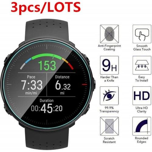 3pcs For Polar Vantage M /V Tempered Glass Screen Protector Protective Film Guard Anti Explosion Anti-shatter