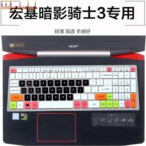 Keyboard Protective Cover skin Protector for 15.6" Acer Predator Helios 300 / Nitro 5 AN515 / Aspire VX 15 VX5-591G VX5 591G