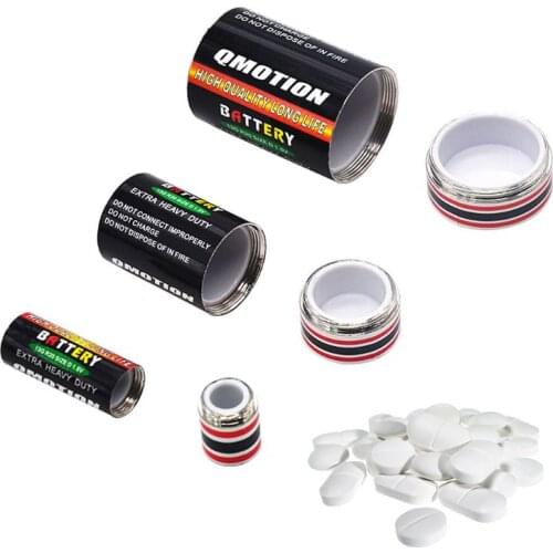 1PC small Battery Secret Stash caja Diversion Safe Pill Box Hidden Money Coins Container Case storage box