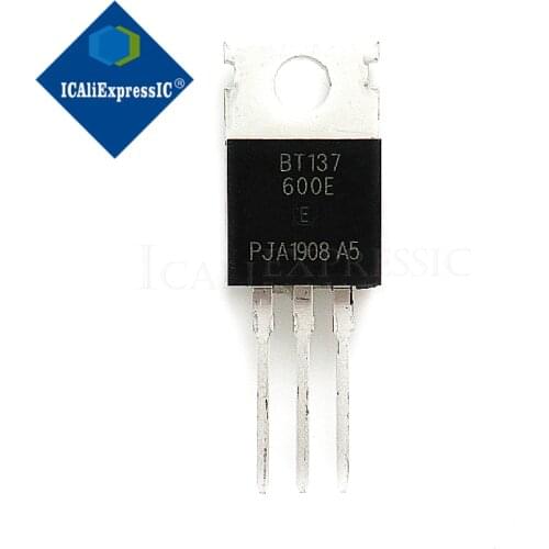 10PCS BT137-600E BT137-600 TO220 TO-220 BT137 Triacs sensitive gate 8A/600V New original In Stock