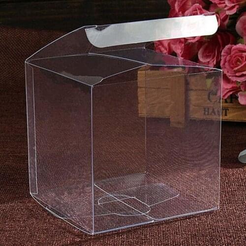 100PCS 12*12*12cm Square Plastic Clear PVC Boxes Transparent Waterproof Gift Box Cases Packaging For Jewelry/Candy/Toys ZA3900