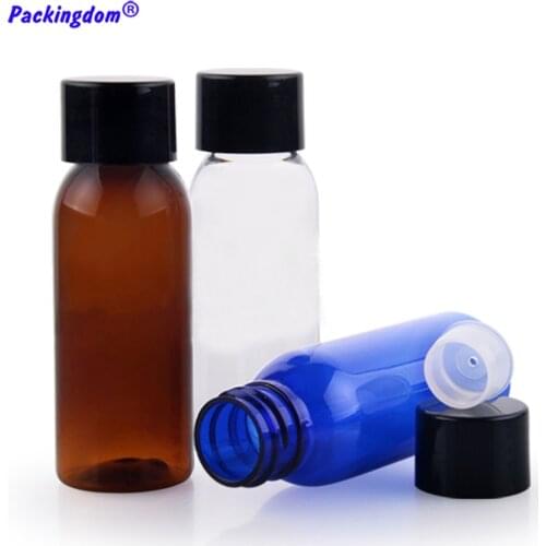 30pcs Plastic Sample Bottle Coke Cap with Inner Plug Shampoo Lotion Bottles Round Empty Cosmetic Travel Container Packaging 30ml