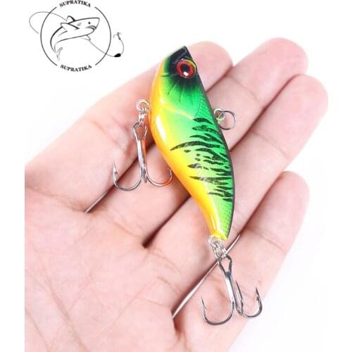 3D Eyes 6pcs/set 6cm/16.5g Full Swimming Layer Bionic Bait Plastic Hard Bait Swimbait Bionic Bait 6# With Sharp Treble Hook