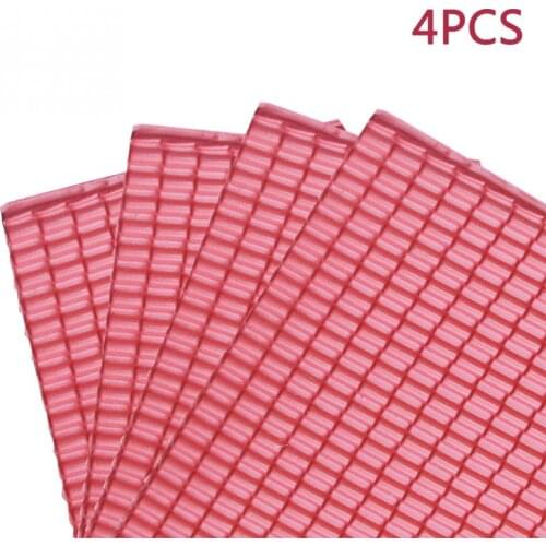 4pcs/set Miniature Roof Tiles Sand Table PVC Model Building Layout Landscape Diorama DIY Toy Safe & Wear-resistant Lightweight