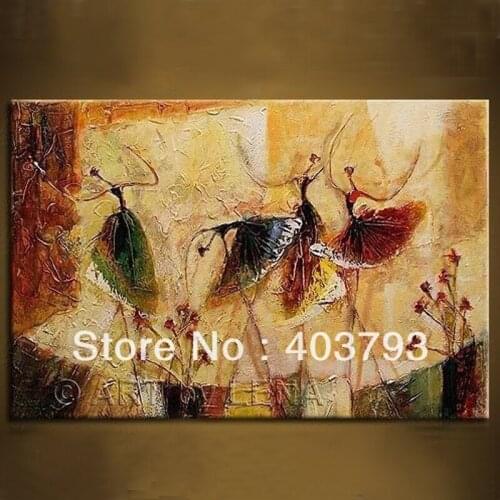 Abstract 40X60cm hand painted modern oil painting on canvas euro style balle girl No frame home decoration