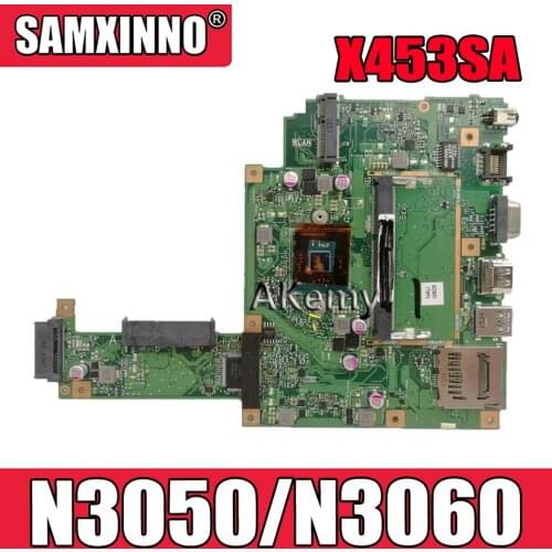 Akemy X453SA Laptop Motherboard N3050/N3060 2 cores For Asus X453S X453SA X453 F453S Mainboard test 100% OK