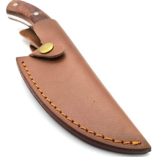 1Pc Outdoor Knife Cover Chef Butcher Kitchen Tools Full Tang Handle Leather Knife Sheath