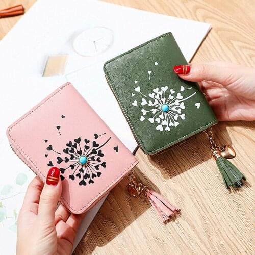 Ladies Clutch Card Holder Women Wallets 2021 Small Leather Wallets Women Luxury Brand Zipper Mini Short Wallet