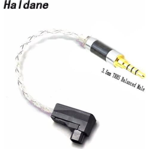 Haldane 4 Cores Silver Plated 4pin RSA/ALO Balanced to 3.5mm TRRS Balanced Male Audio Adapter Cable For SR71 SR71B RXMK3 SOLO