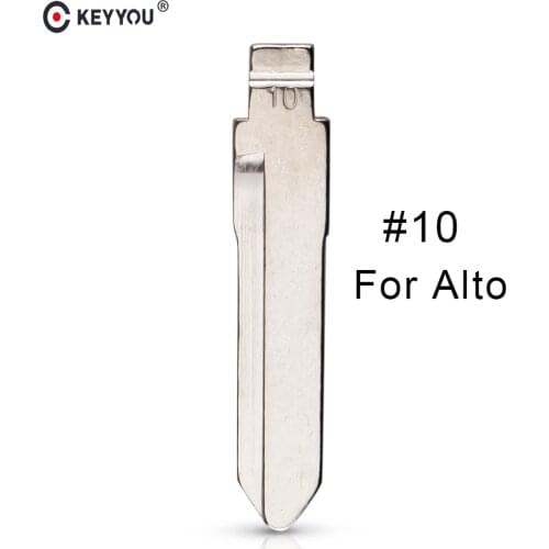 KEYYOU NO. 10 Key Blade #10 For Suzuki Alto Flip Key Blade Origin Car Blank Key Blade Replacement
