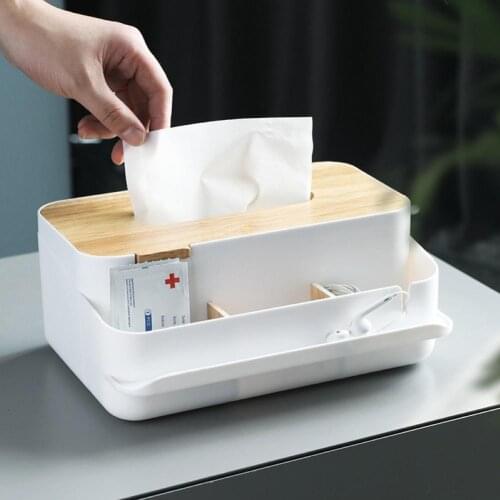 Tissue Box Home Decor Napkin Holder for Car Desktop Kitchen Office Paper Dispenser Storage Box Cover