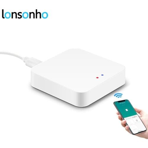 Lonsonho Bluetooth-Compatible Zigbee Wireless Hub 2 In 1 Smart Home Control Center