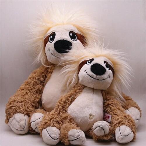 25cm-35cm Stuffed Toy Three Toed Cuddly Lying Animals Lifelike Cute Soft Plush Sloth Critters Children Gifts Doll Birthday