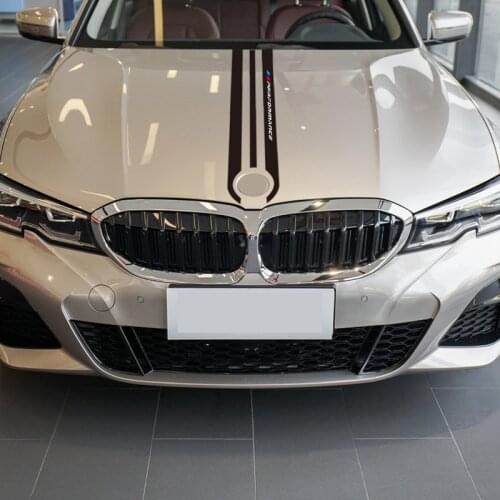 Car Hood Sticker M Performance Car Body Decal Styling For BMW M3 M5 M6 E46 E90 E60 E70 F30 F10 F15 F16