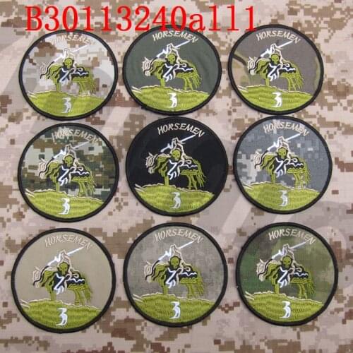 Embroidery patch DEVGRU NSWDGSealTeam3 3A HORSEMEN Morale Military Tactics