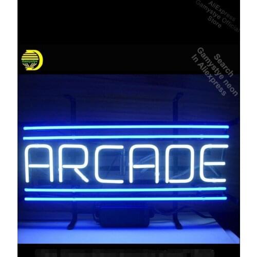 Neon Sign for ARCADE Custom Neon Bulbs sign handcraft Real Glass bud light neon sign Outdoor Wall Light Neon Signs For Home beer