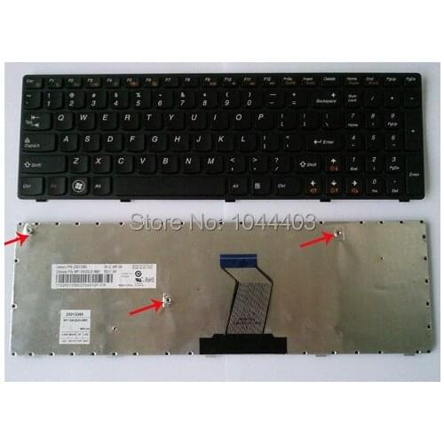 New Genuine US Laptop Keyboard for Lenovo IdeaPad Z570 Z570A Z575 Z575A Z575AH 25013385 MP-10A33US-6861