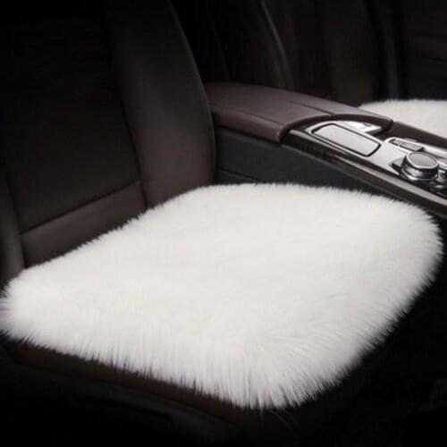 Autumn and Winter Car Seat Pad Soft Warm Fur Car Seat Covers Universal Size Car Seat Cushion Seat Cover Protector Mat Pad