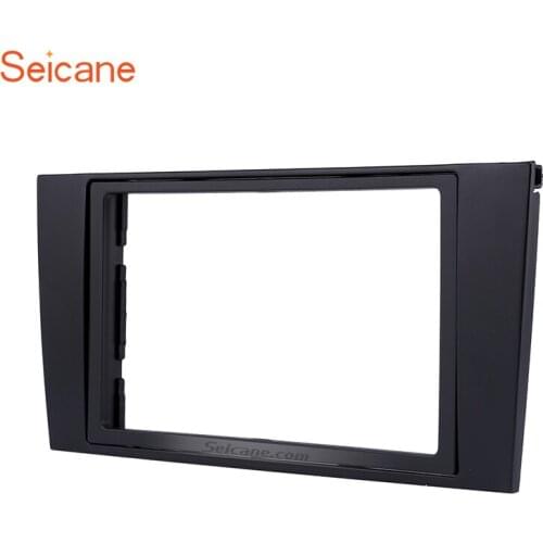 Seicane 2Din OEM no gap refitting Car Radio Panel Fascia for 2000-2004 Audi A4 Dash Trim Installation Stereo frame 173*98mm