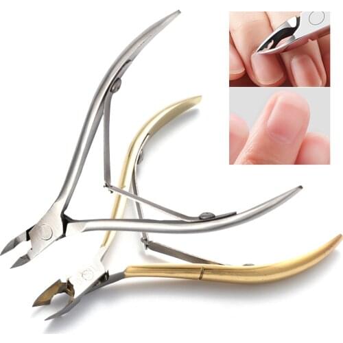 Professional Cuticle Scissor Nail Nipper Stainless Steel Tweezer Finger Dead Skin Remover Pedicure Clipper Manicure Tools TR1586