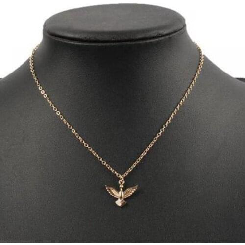 Simple Necklace Gold Bird Pendant Necklaces Chain Choker For Women Collares Mujer To Best Friend Maxi Necklace Jewelry Bijoux