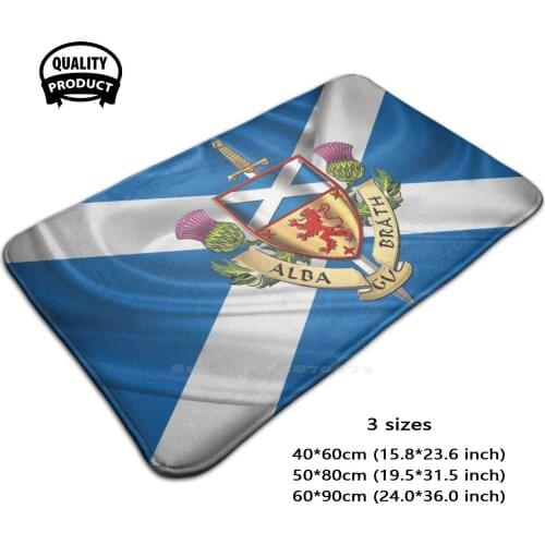 Scotland Forever - Alba Gu Brath - Of Scotland Over Flag Of Scotland Soft House Family Anti-Slip Mat Rug Carpet World Heraldry