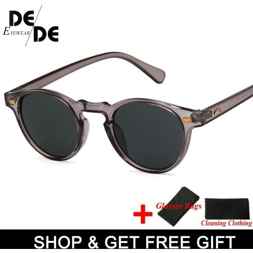 2019 New Fashion Round Lense Clear Frame sunglasses Gregory Peck Brand Designer men women Sunglass retro gafas oculos