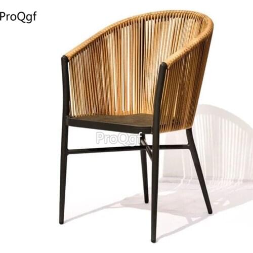 Prodgf 1 Set living room Retro style handmade rattan lounge chair
