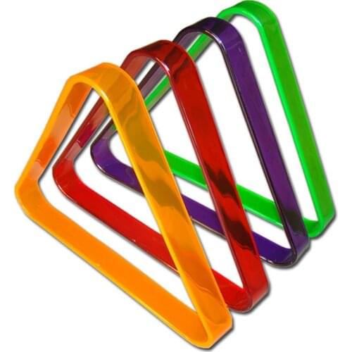 Xmlivet Colorful Standard 2 1/4 inch Billiard Table Triangle Rack 57.25mm PVC frame Balls Rack Billiards Accessories China