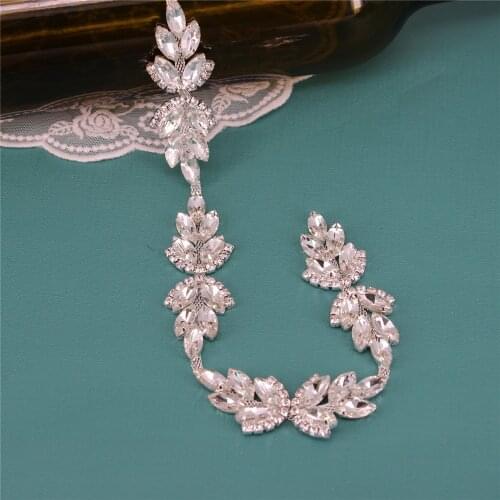 1 Yard Crystal Rhinestone Cup Chain Trimming Applique by Roll for Jewelry Making Birthday Cake Topper Bridal Dress Belt Jewelry