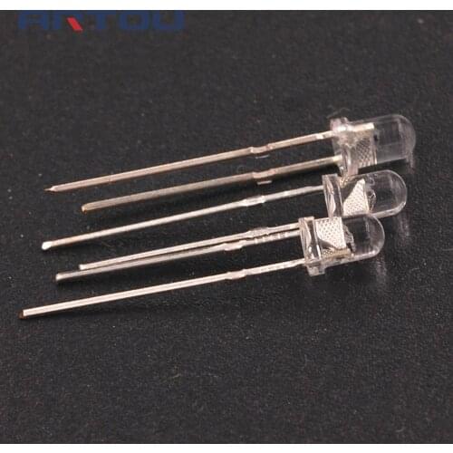 10PCS 3mm RGB 7 color slow flash LED light-emitting diode (LED)