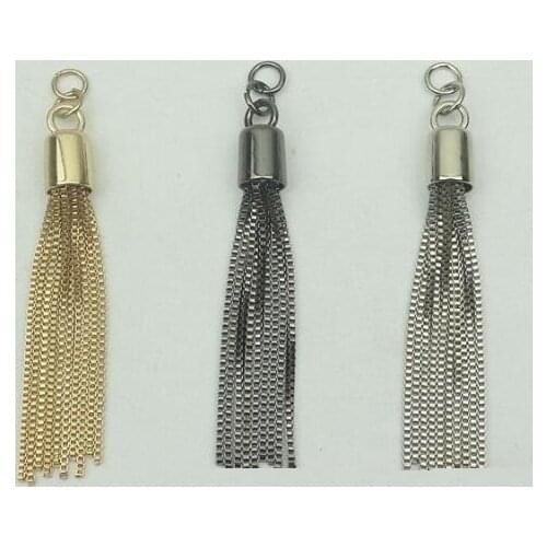 10pcs/lot) luggage handbag hardware accessories metal tassel pendant decoration small ornaments