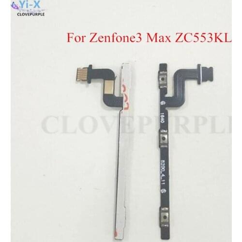 10PCS/Lot Power ON/OFF Volume Button Flex Cable Repair Parts for For ASUS Zenfone3 Max ZC553KL